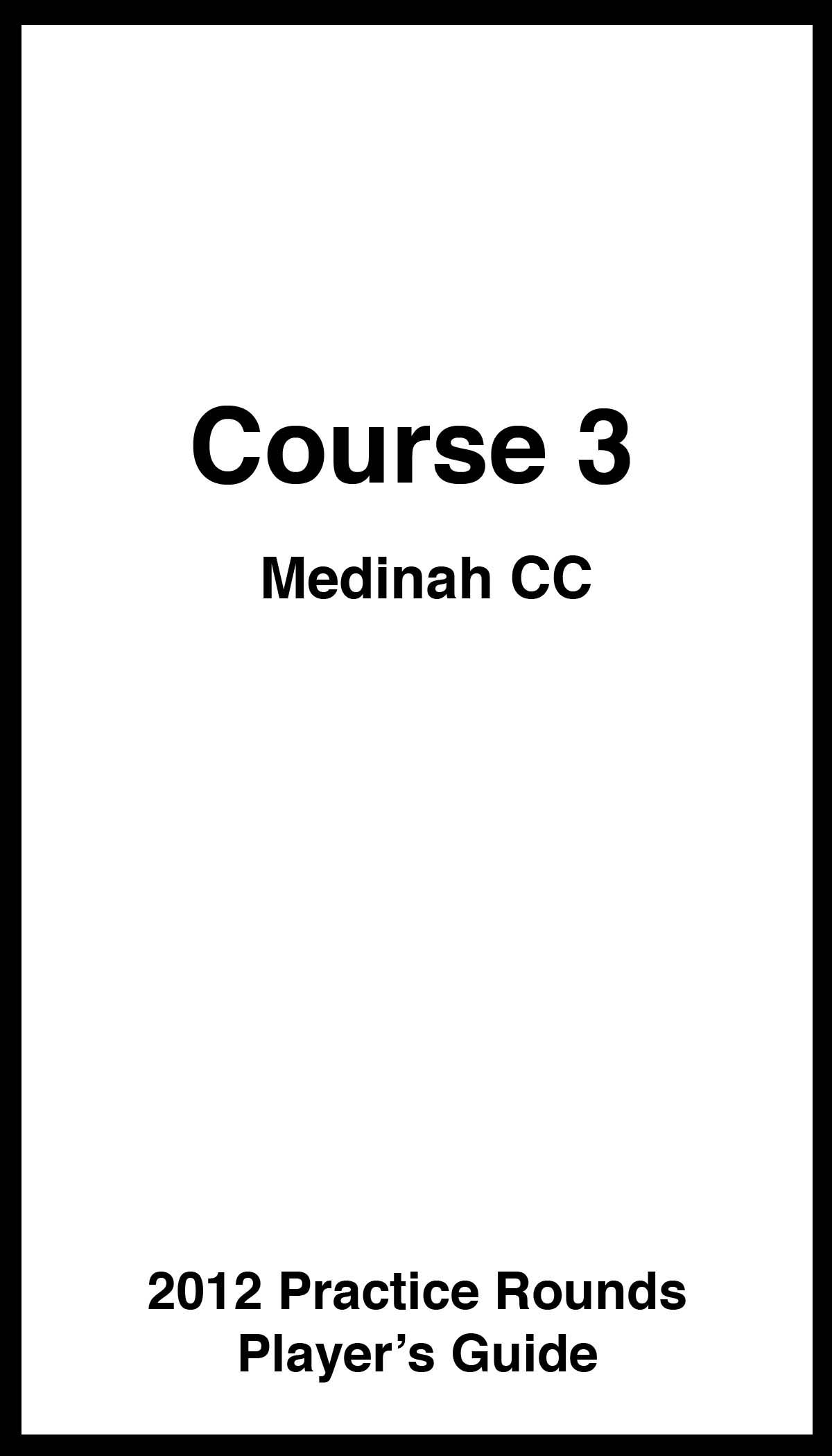 Medinah CC – Ryder Cup B&W Tour