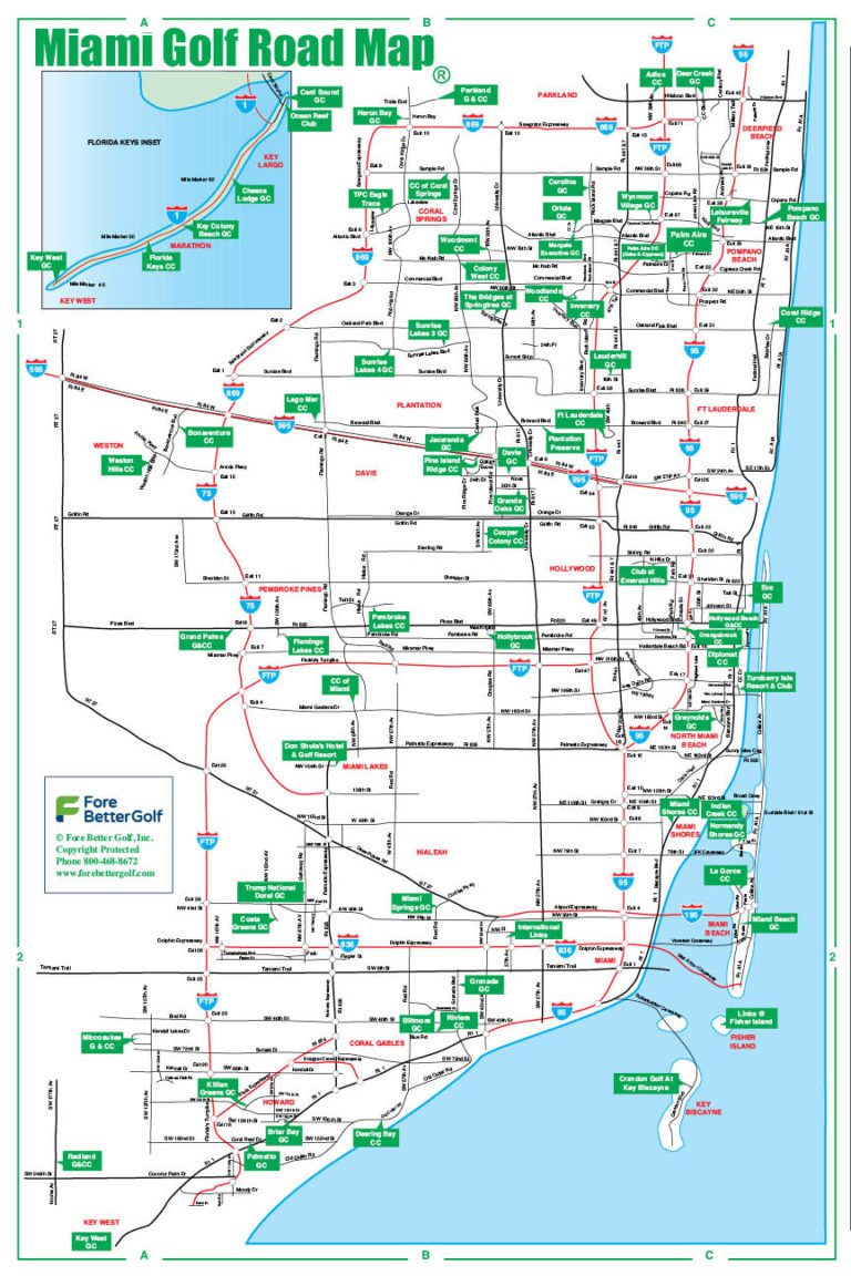 Miami Golf Map