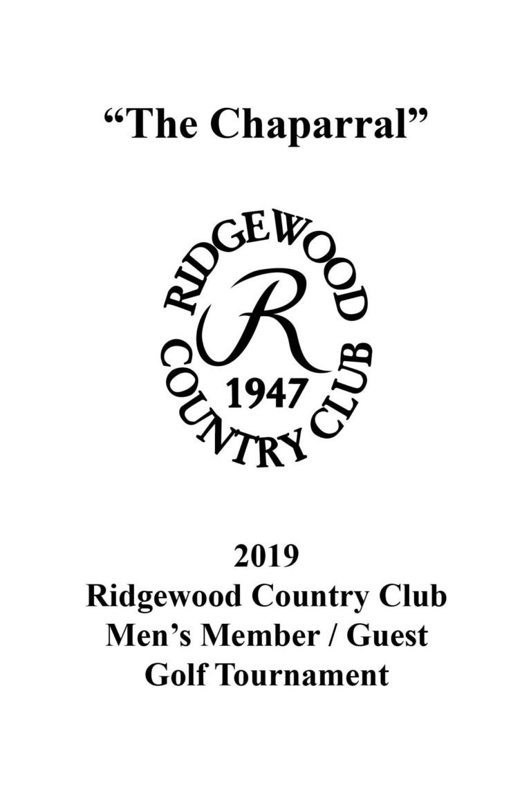 Ridgewood CC - The Chaparral 2019 Invitational